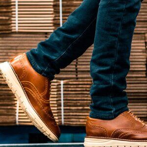 Men's Shoes Proxon Safety Equipment STEEL TOE OXFORD SHOE VOLTA AMBER Sz. 10